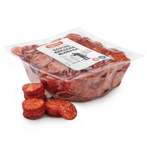 Klobása Gastro krájaná cca 1kg OA, Mecom 9