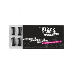 Curaprox Black Is White žuvačky 12ks 16