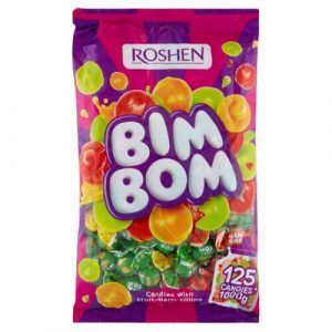 Roshen Bim Bom plnené ovocné cukríky 1kg 2