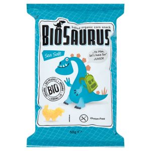 Chrumky pre deti kukuričné slané 50g Biosaurus 10 Chrumky pre deti kukuričné slané 50g Biosaurus 10