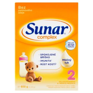 Sunar Complex 2 Mlieko pokračovacie 600g (2x300g) 15 Sunar Complex 2 Mlieko pokračovacie 600g (2x300g) 15
