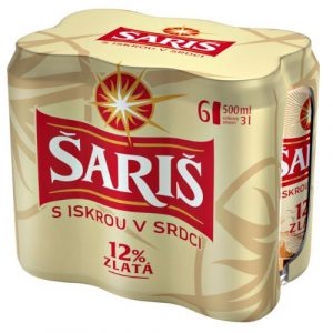 Pivo Šariš Žiarivá 12 6x500ml *ZO 21