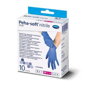 Rukavice jednorazové nitrilové M 10ks Peha-soft 12 Rukavice jednorazové nitrilové M 10ks Peha-soft 12