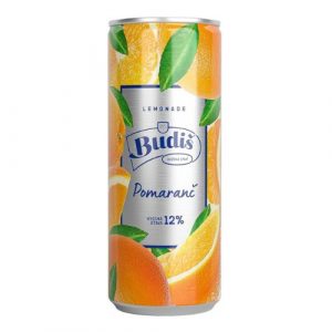 Budiš pomaranč 12% limonáda 330ml *ZO 8