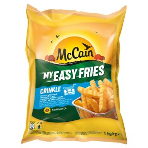 Mr.Zemiakové vlnky Easy Fries Crinkle 1kg McCain 92 Mr.Zemiakové vlnky Easy Fries Crinkle 1kg McCain 92