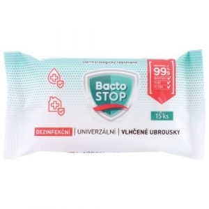 BactoSTOP Dezinfekčné vlhčené obrúsky 15ks 3