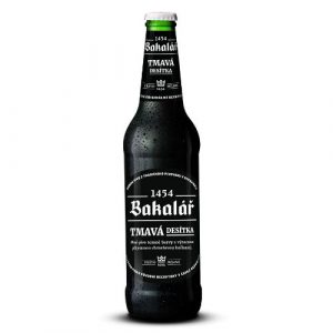 Pivo Bakalář Desítka tmavá 500ml sklo *ZO 11