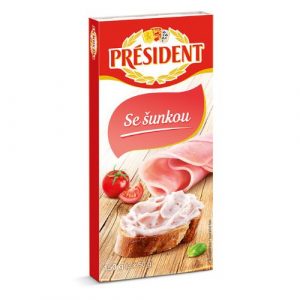 Syr tavený so šunkou 150g Président 8