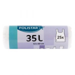 Vrecia na odpad 35l 53x60cm 25ks Folistar 16