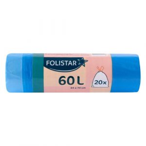 Vrecia na odpad 60l 64x70cm 20ks Folistar 18