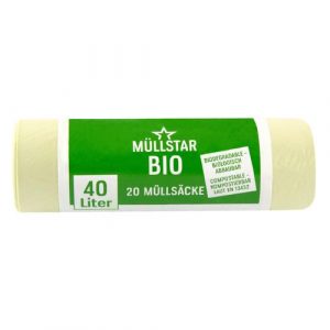 Vrecia na odpad Bio 40l 53x60cm 20ks Mullstar 20