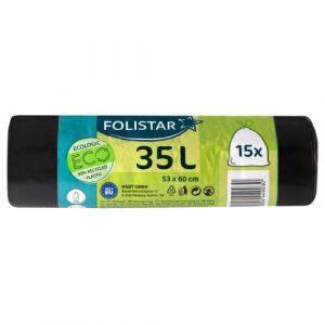 Vrecia na odpad Eco 35l 53x60cm 15ks Folistar 7