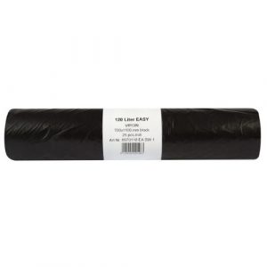 Vrecia na odpad čierne 120l 70x110cm 25ks Easy 22