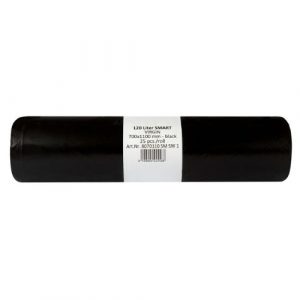 Vrecia na odpad čierne 120l 70x110cm 25ks Smart 6