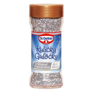 Zdobenie Guľôčky strieborné/biele 65g Dr. Oetker 23