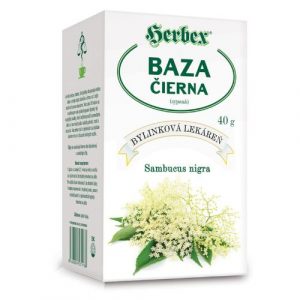 Herbex čaj Baza čierna - vňať 40g 6