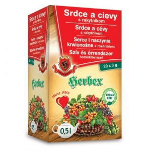 Herbex čaj Srdce a cievy s rakytníkom 20x3g (60g) 9 Herbex čaj Srdce a cievy s rakytníkom 20x3g (60g) 9