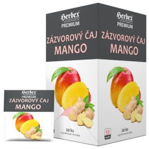 Herbex čaj Zázvorový čaj mango 20x2g (40g) 6