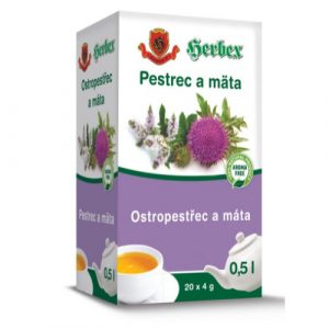 Herbex čaj pestrec a mäta 20x4g (80g) 4