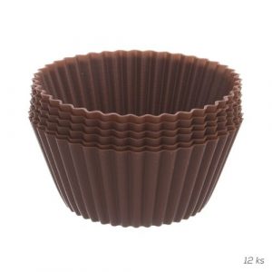 Orion Formičky 12x Muffiny hnedá silikón 12
