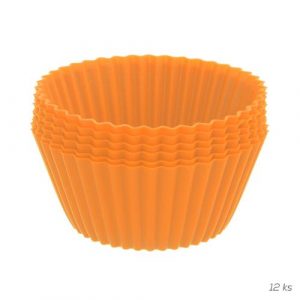 Orion Formičky 12x Muffiny oranžová silikón 13