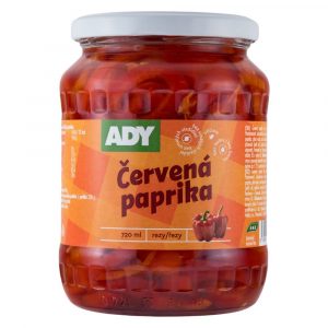 Paprika červená rezy 720ml (630g) Ady 6