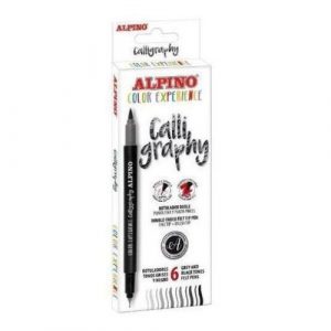 Alpino fixky s dvojitým koncom Calligraphy 6ks 14