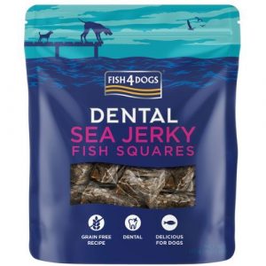 Fish4dogs Dental Sea Jerky : štvorčeky 115g 4