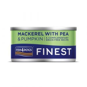 Fish4dogs Finest Konzerva Makrela s hráškom 85g 1