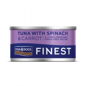 Fish4dogs Finest Konzerva Tuniak so špenátom 85g 6