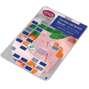 Šunka Bravčová od kosti 95% nárez 100g LE&CO 8 Šunka Bravčová od kosti 95% nárez 100g LE&CO 8
