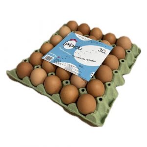 Vajcia z voľného výbehu M-L 30ks Pipidu 15