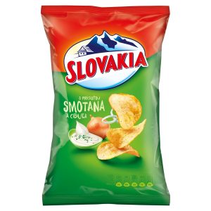 Slovakia Chips s príchuťou Smotana s cibuľou 130g 23