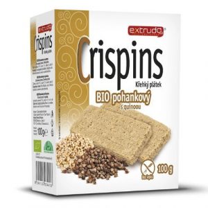 Crispins pohánkové plátky s quinoou 100g Extrudo 2