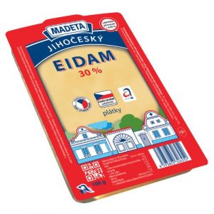 Syr Eidam Jihočeský 30% plátky 100g Madeta 16