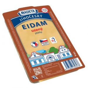 Syr Eidam údený Jihočeský 44% plátky 100g Madeta 20