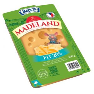 Syr Madeland Fit 20% plátky 100g Madeta 3