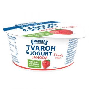 Tvaroh & jogurt jahoda 135g Madeta 14