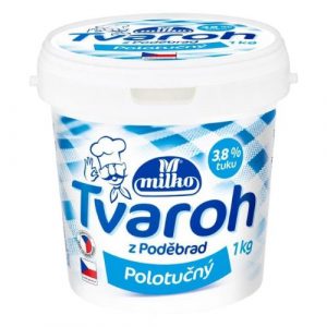 Tvaroh polotučný jemný 1000g Milko 13