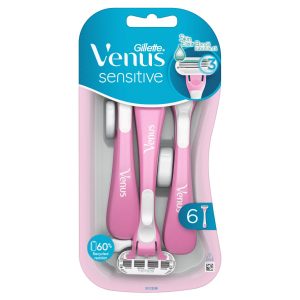 Gillette Venus Sensitive holiaci strojček 6ks 3