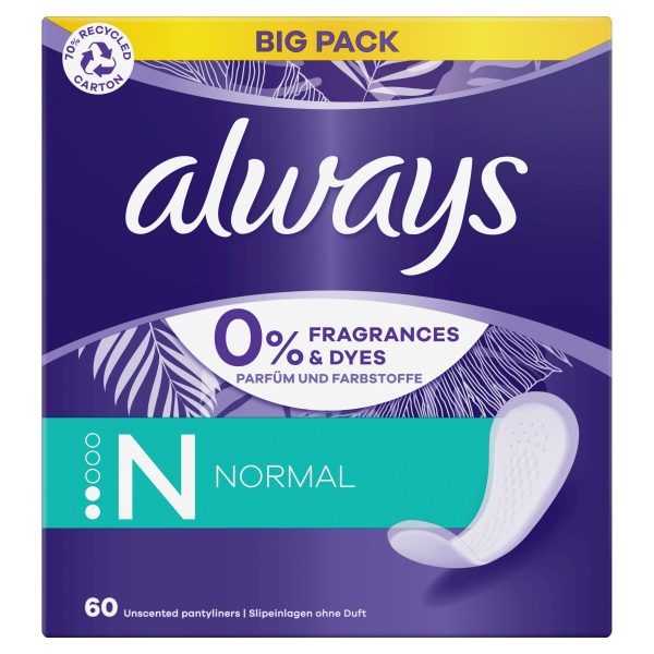 Always Daily Fresh Normal Intímky balené 60ks 1