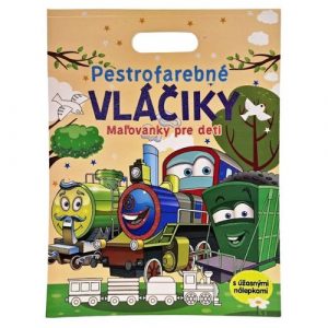 Omaľovánky pre deti Pestrofarebné vláčiky 11