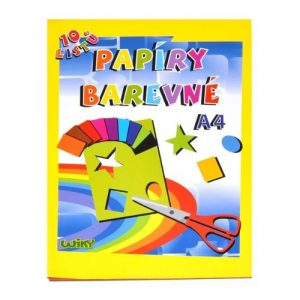 Papier farebný A4, 10 listov 12