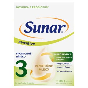 Sunar Sensitive 3 Mlieko batoľacie 500g (2x250g) 20 Sunar Sensitive 3 Mlieko batoľacie 500g (2x250g) 20