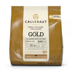 Čokoláda karamelová GOLD 30,4% CALLEBAUT 400g 7