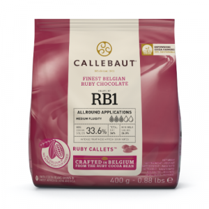 Čokoláda ružová RUBY 33,6% CALLEBAUT 400g 9