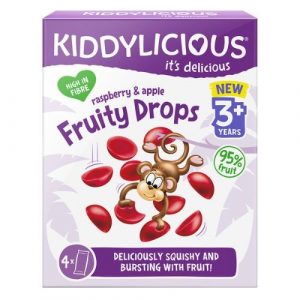Kiddylicious ovocné želé jablko & malina 64g 21
