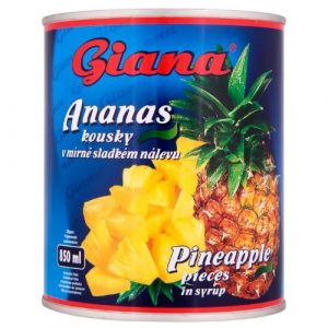 Kompót Ananás krájaný 850g Giana 8