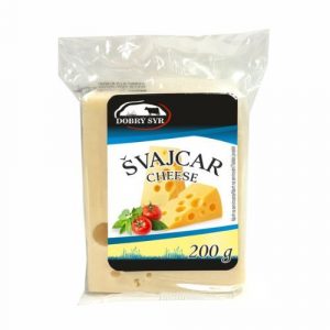 Syr Švajcar 45% blok 200g Dobrý syr 15