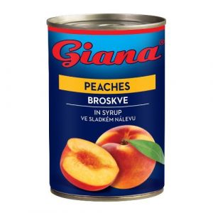 Kompót Broskyne polené lúpané 425ml Giana 11